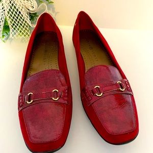 NWOT KAREN SCOTT ♥️ Red ‘Jazmin’ Square Toe Loafer Size 7 1/2